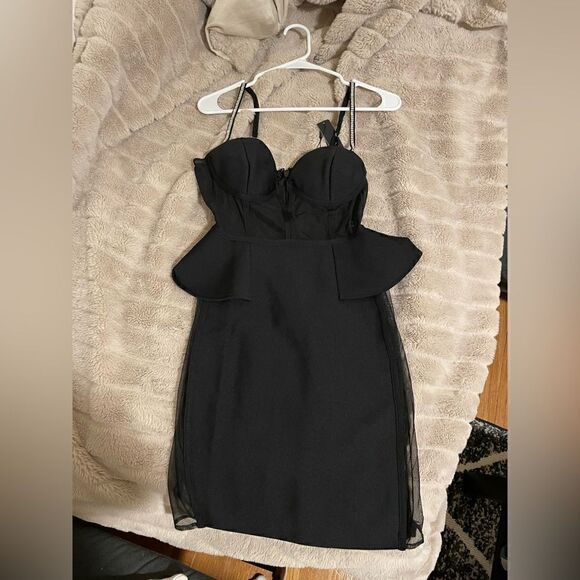 Fashion Nova Take Me With You Mini Dress Black - Picture 6 of 8